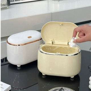 Thùng đựng rác MINI để bàn sang trọng Có Nắp Đậy