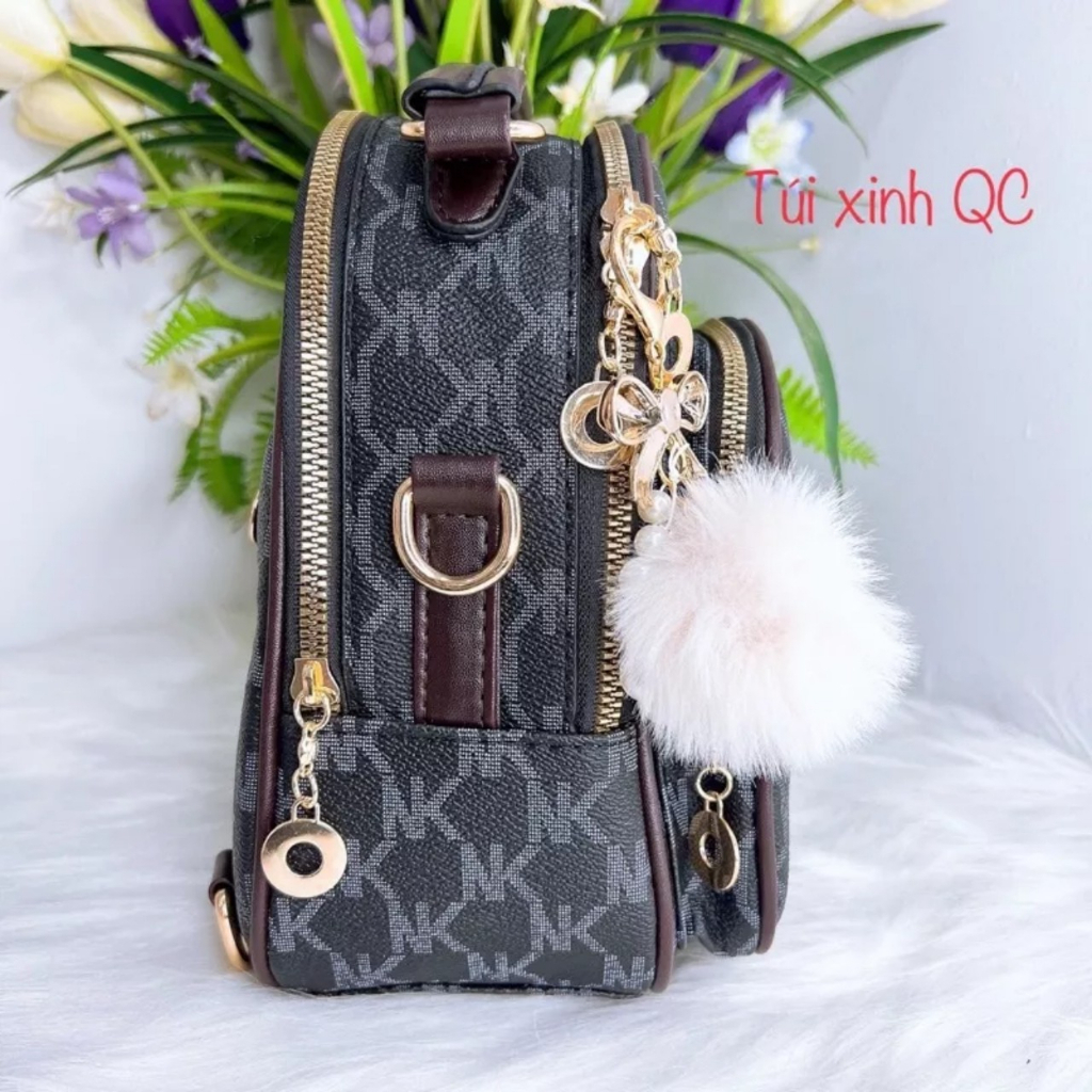 Balo nữ mini cá tính dáng siêu xinh đi chơi bao đẹp, Ba lô mini thời trang cao cấp đi học đi chơi