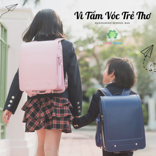 Cặp chống gù lưng Nhật Bản Balo Randoseru cho học sinh Chất lượng cao khóa tự động