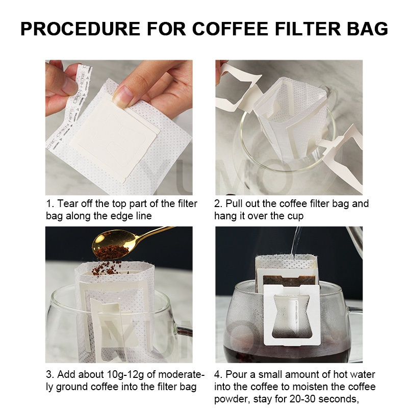 Phin giấy pha cà phê / túi lọc cà phê / phin pha cà phê đi du lịch Vỏ phin giấy túi lọc cà phê