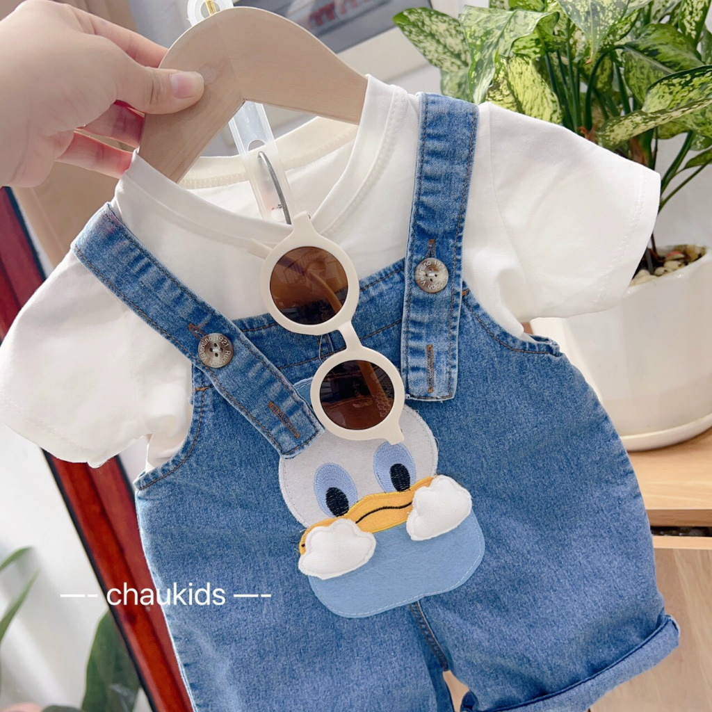 SET YẾM JEAN KÈM ÁO VỊT DONAL CỰC DỄ THƯƠNG CHO BÉ TRAI BÉ GÁI