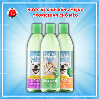 Nước Uống Vệ Sinh Răng Miệng Chó Mèo Tropiclean - Thơm Miệng-giảm Hôi Miệng-thúi Miệng-ngừa Cao Răng