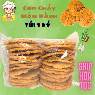 Cơm Cháy Chiên Mắm Hành - Loại Nguyên Miếng - Túi 1 Ký
