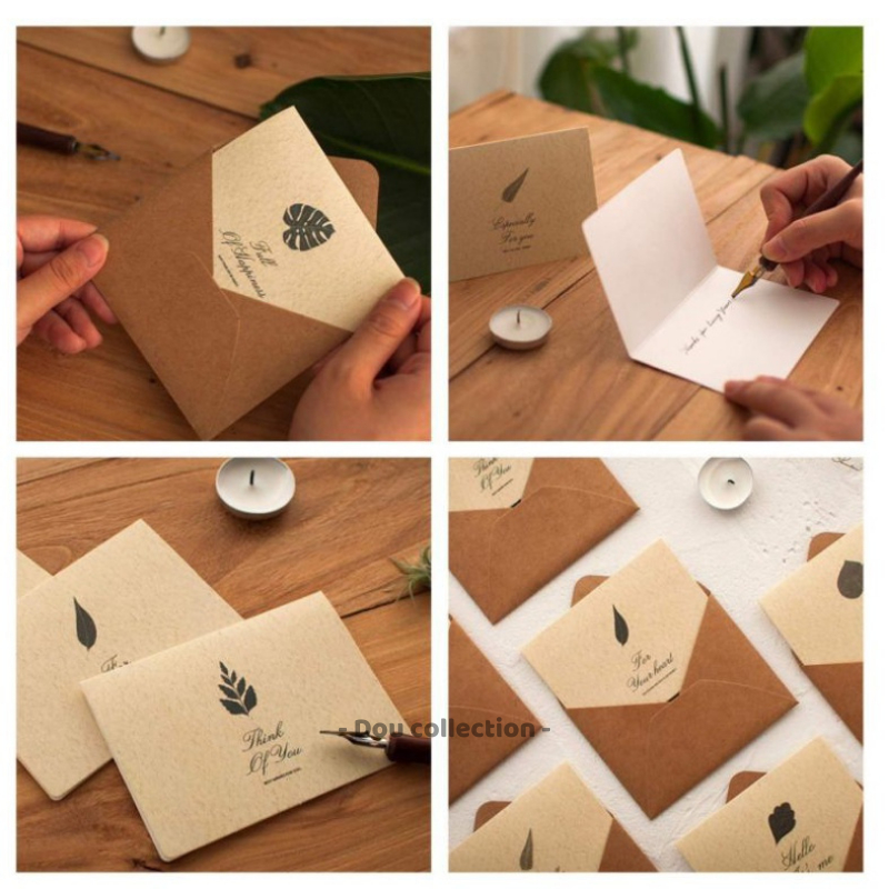 Thiệp kraft vintagecao cấp chúc mừng sinh nhật, tình nhân, ngày nhà giáo 20/11...