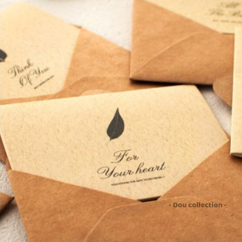 Thiệp kraft vintagecao cấp chúc mừng sinh nhật, tình nhân, ngày nhà giáo 20/11...