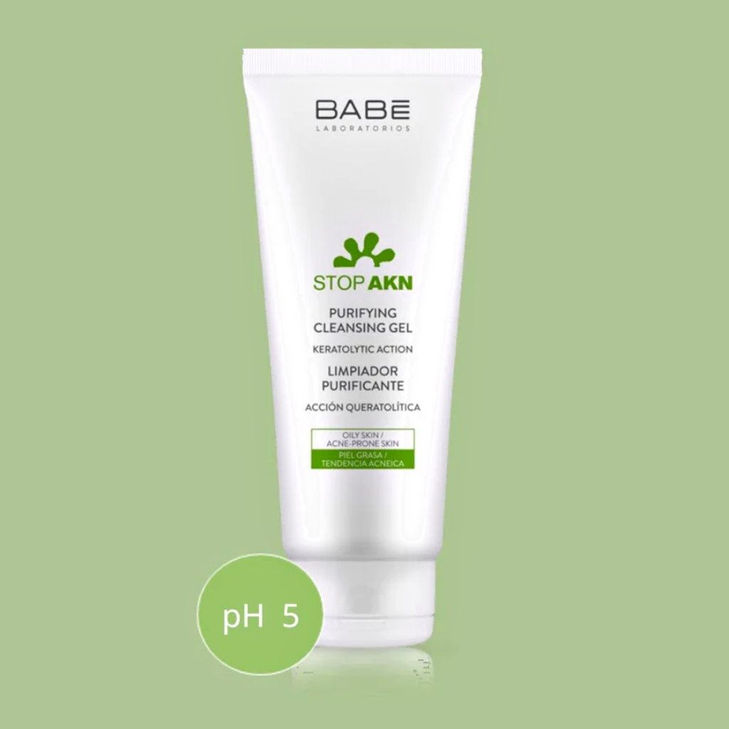 Sữa Rửa Mặt BABÉ Stop Akn Purifying Cleansing Gel Cho Da Dầu Mụn 200ml