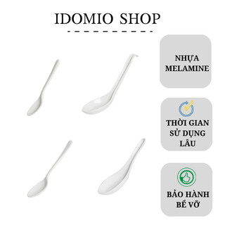 Muỗng Cơm Nhựa Melamine Màu Trắng