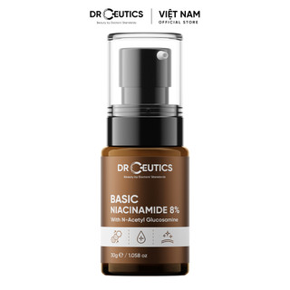 DrCeutics Serum B3 Basic Niacinamide 8% - Làm sáng da mờ thâm dành cho da dầu mụn