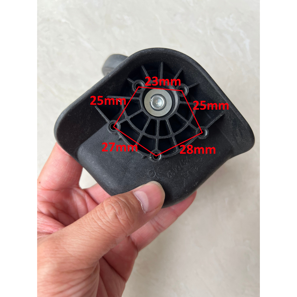 Bánh xe đôi cả cụm 53mm đế lớn