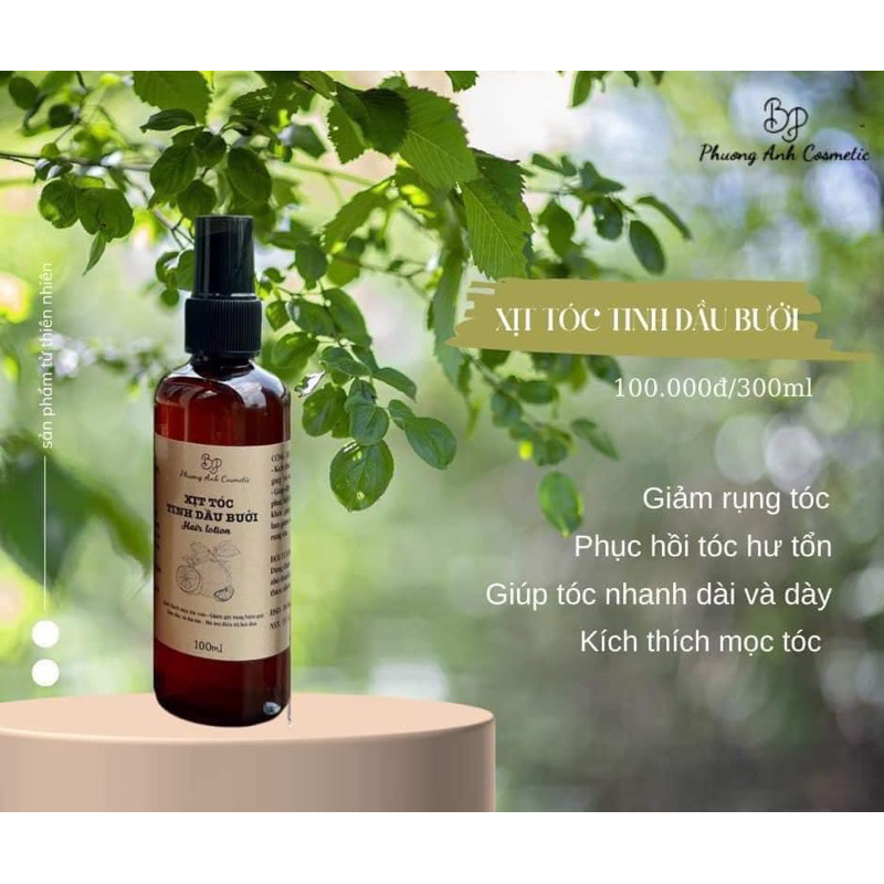 Xịt Bưởi PHƯƠNG ANH COSMETIC Nuôi Dưỡng Nang Tóc, Giảm Rụng, Kích Mọc Tóc