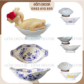 Bát thuyền, bát bày gà, bát cúng gia tiên, bát bày ban thờ gốm bát tràng