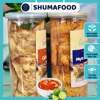 Combo tiết kiệm 450g: 200g mực cán tẩm, 250 cá bò miếng Shumafood siêu ngon, siêu dính