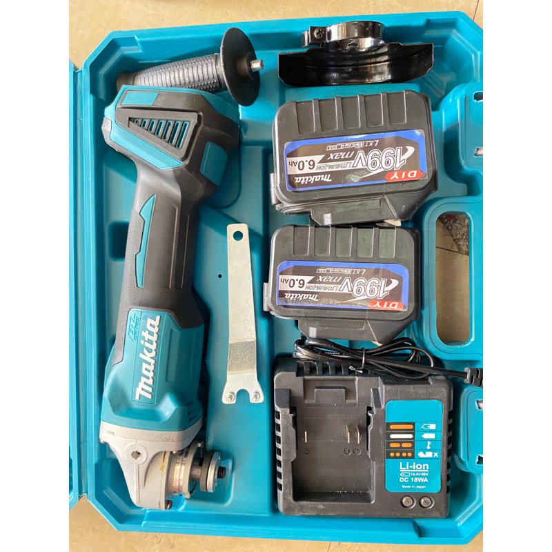 Máy mài tay dùng pin không chổi than Makita 199v 5.0Ah