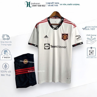 Bộ Quần Áo Đá Bóng CLB Manchester Teamview màu trắng 2023