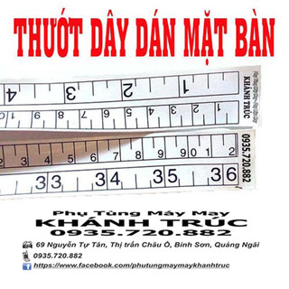 Thướt dây dán mặt bàn máy may (khâu) công nghiệp
