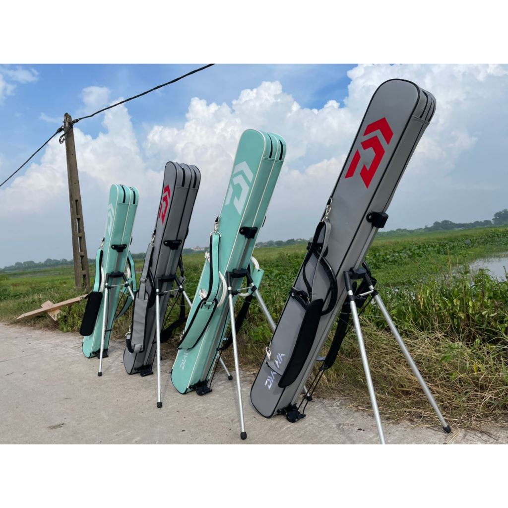 Bao đựng cần câu cao cấp 128cm x14 x15 cm da PU 2 màu