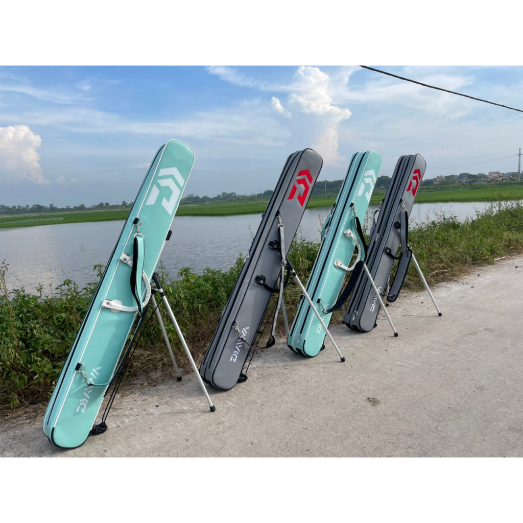 Bao đựng cần câu cao cấp 128cm x14 x15 cm da PU 2 màu