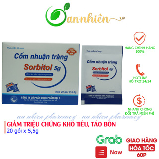 Cốm nhuận tràng Sorbitol giúp giảm các triệu chứng khó tiêu, táo bón của bé