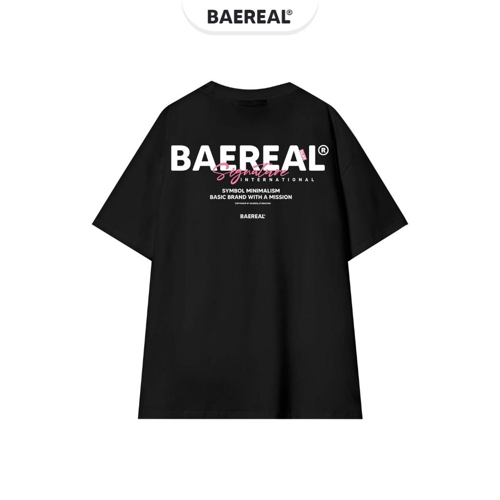 Áo thun unisex form oversize cotton 250gsm BAEREAL co giãn thoáng mát ATBR020