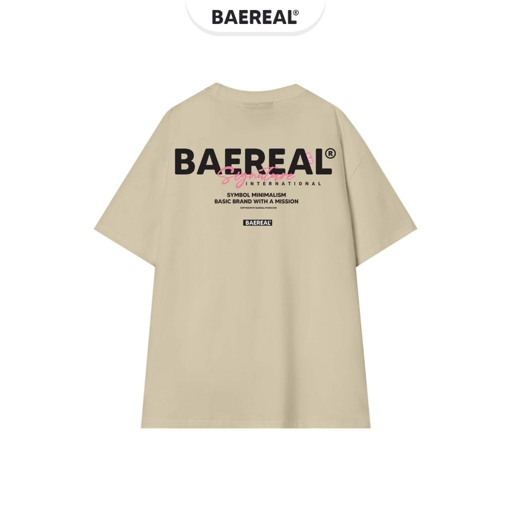 Áo thun unisex form oversize cotton 250gsm BAEREAL co giãn thoáng mát ATBR020