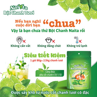 Bột cốt chanh Naita