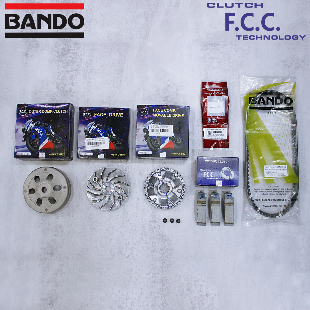 Trọn bộ nồi trước sau FCC-BANDO xe Vision Fi