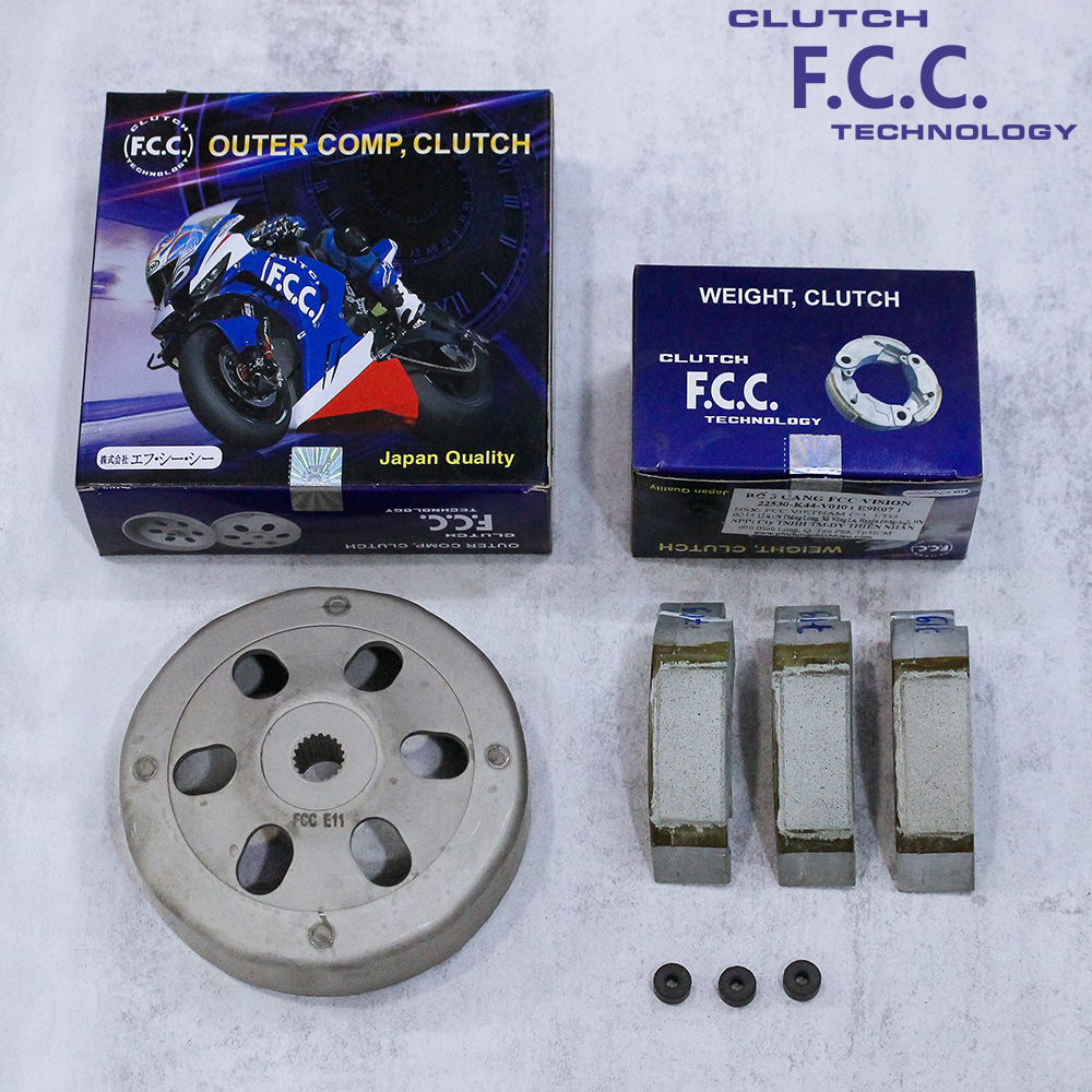 Trọn bộ nồi trước sau FCC-BANDO xe Vision Fi