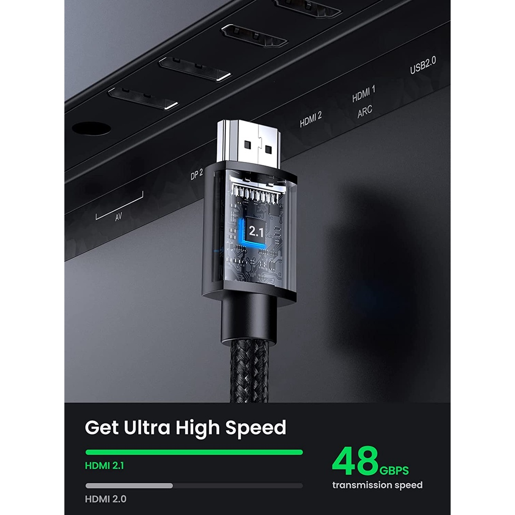 Cáp nối dài HDMI 2.1 8K UGREEN HD151 - Sản phẩm chính hãng