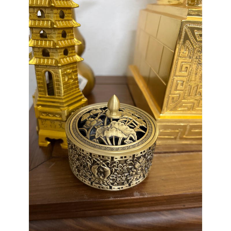 [Tặng hương trầm] Lư sông trầm bằng đồng