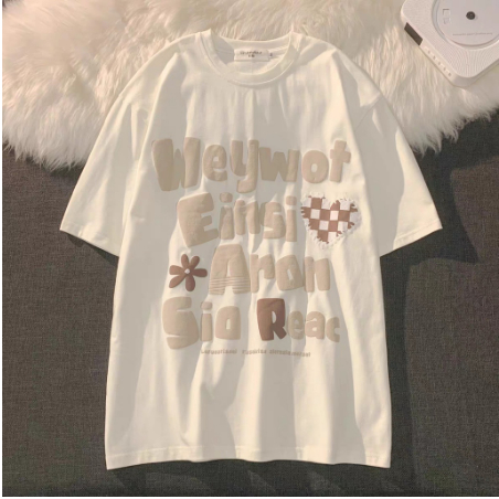 Áo phông nam nữ tay lỡ, áo thun Wey in nổi chất cotton su form rộng túi zip