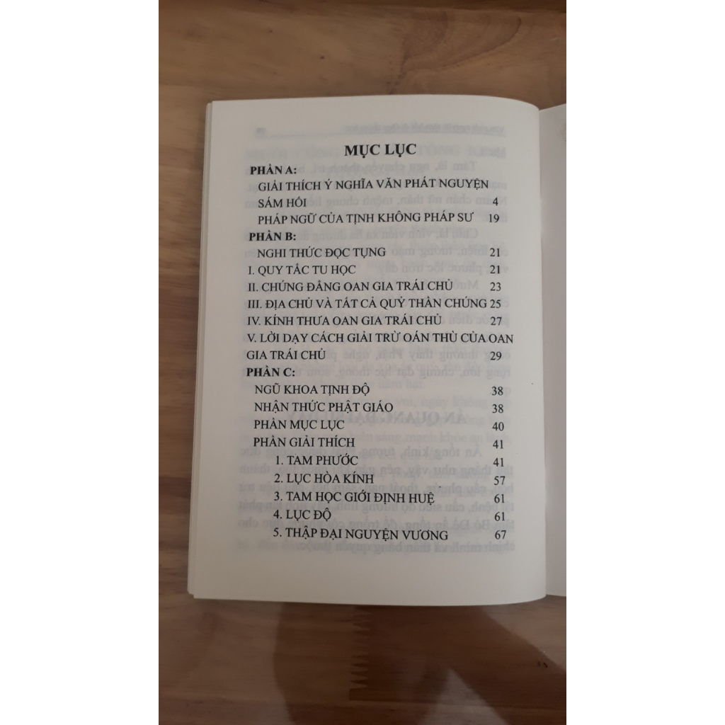 Sách - Văn Phát Nguyện Sám Hối và Quy Tắc Tu Học