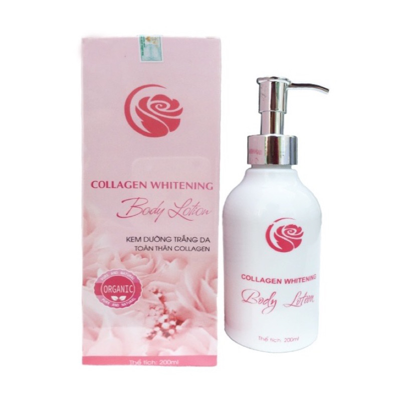 Kem trắng da body dưỡng trắng da, dưỡng ẩm Collagen Whitening Body Lotion MH BeauTy Spa 200ml