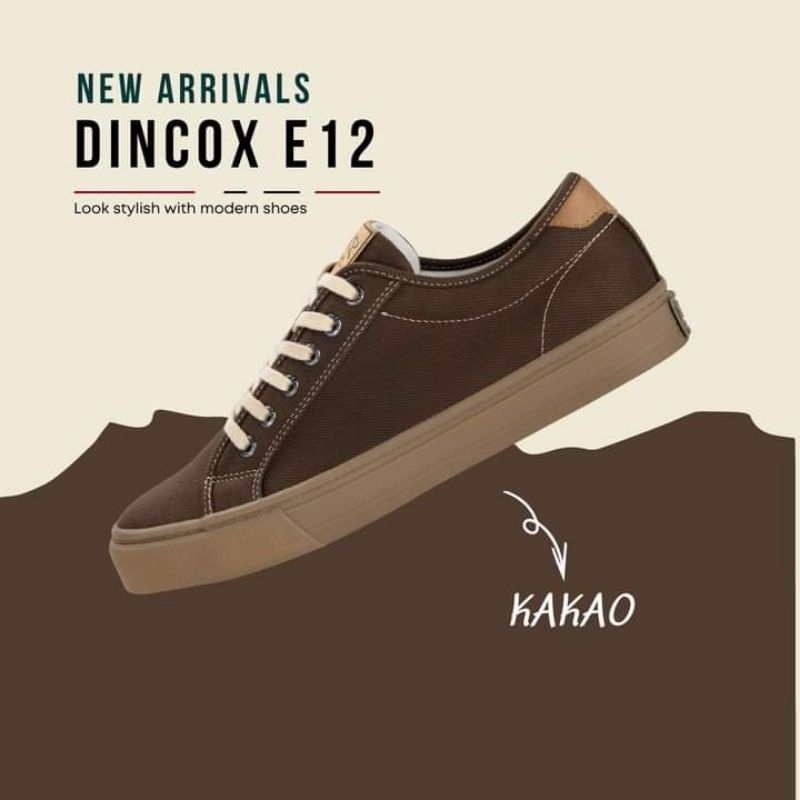 Giày Sneaker Unisex Vải DINCOX E12 KaKao