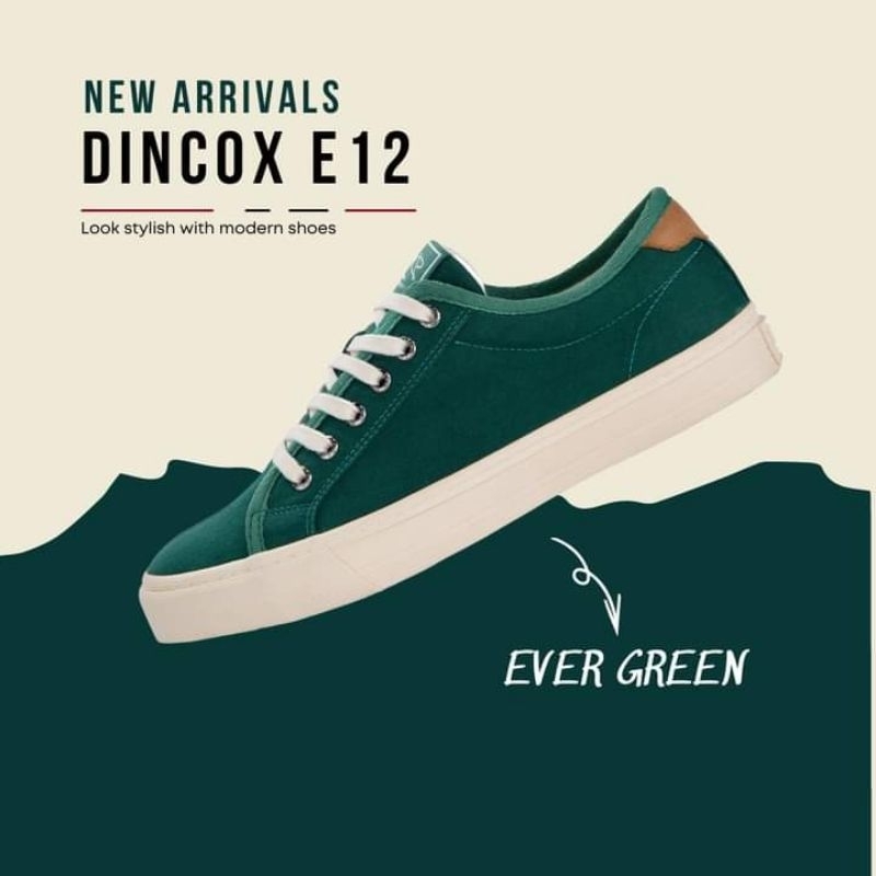 Giày Vải Sneaker Nam Nữ Dincox E12 Evergreen