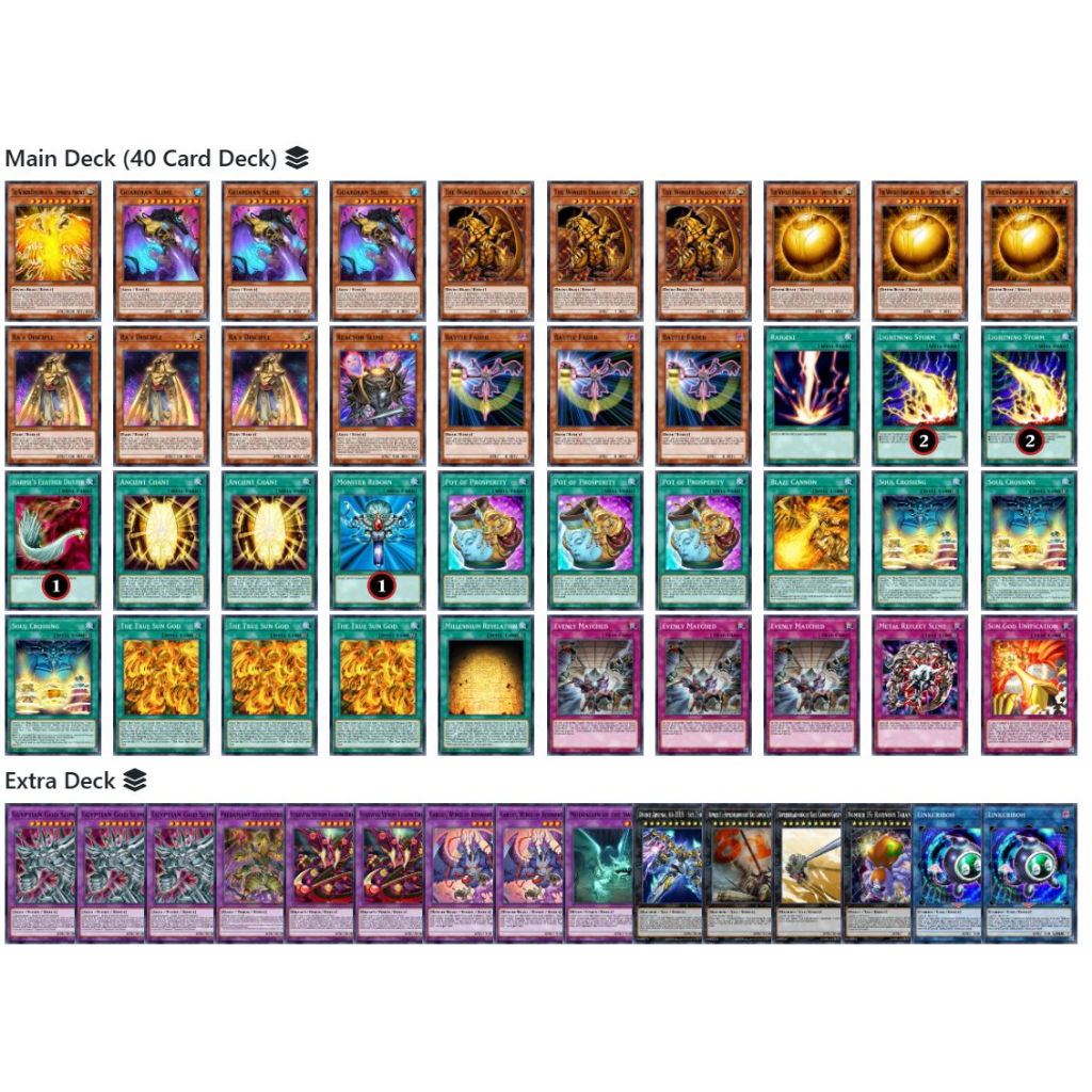 Bài YuGiOh - Bộ 54 lá bài The Winged Dragon of Ra Deck - Card Game VN Giá Rẻ