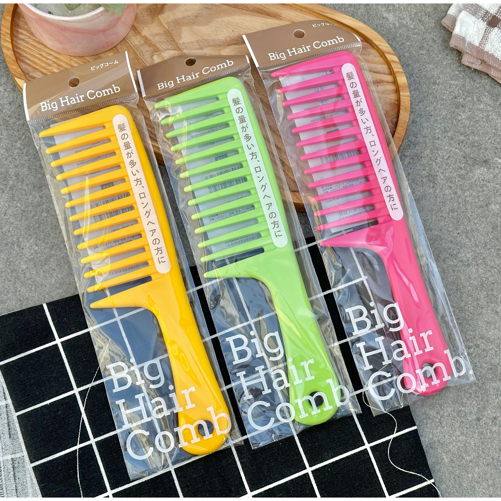 Lược chải tóc suôn mềm răng thưa cỡ to Tagami