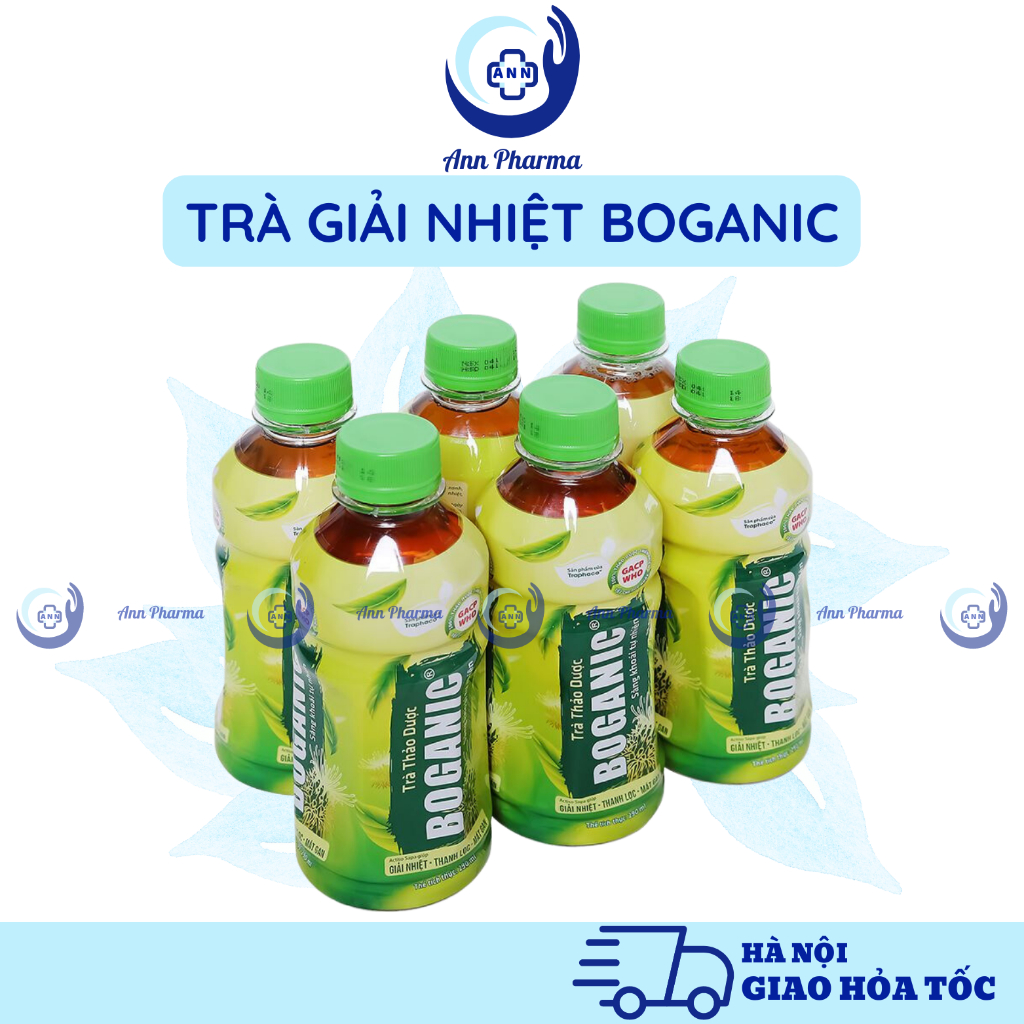 ⭐Combo Trà thảo mộc Boganic Traphaco hỗ trợ giải nhiệt, thanh lọc, mát gan (290ml)