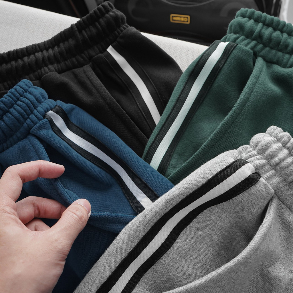 Short nỉ da cua viền sọc nhiều màu thời trang bigsize nam cỡ đại 140kg