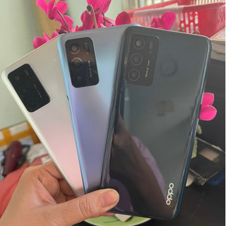 Bộ vỏ oppo A16 (gồm lưng,sườn,nút tăng giảm,có kính cam