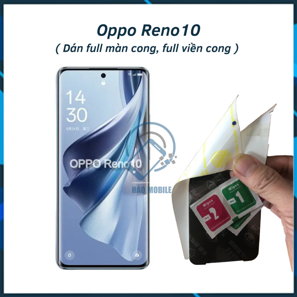 Dán dẻo PPF cho Oppo Reno10 ( trong suốt và chống nhìn trộm ) Dán full màn hình cong