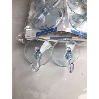 2 Móc hít chân không - móc hít tường treo đồ tiện lợi loại to 6cm