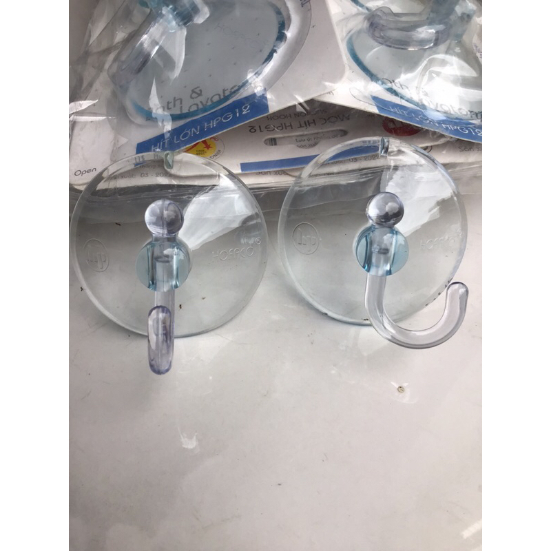 Móc hít tường chân không loại to 6cm treo đồ tiện ích