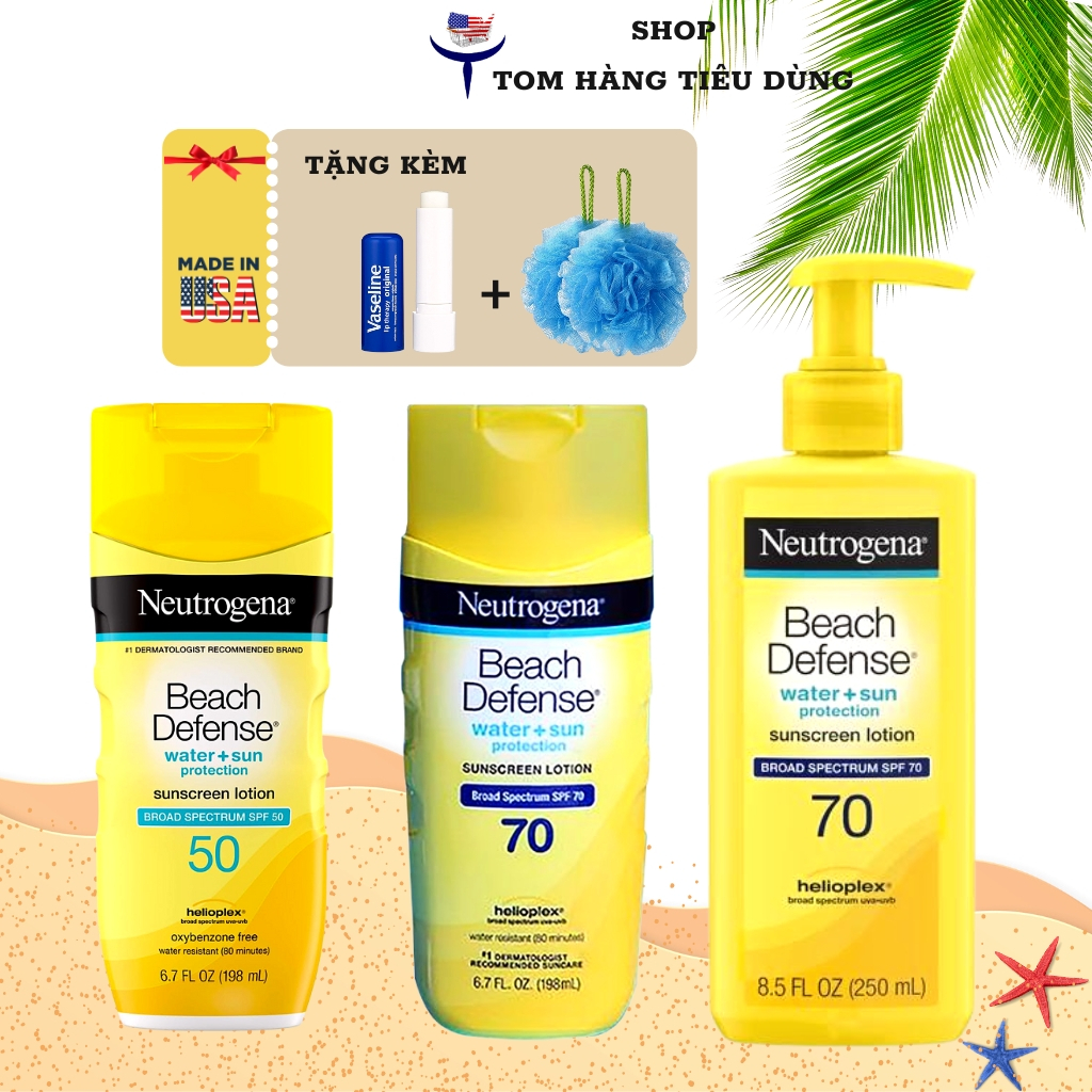 Kem chống nắng Neutrogena Beach Defense SPF 50/70