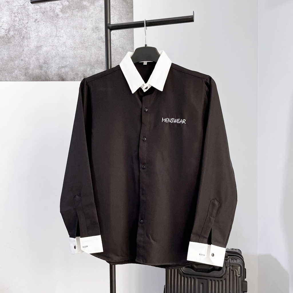 Áo sơ mi nam dài tay họa tiết thêu cao cấp