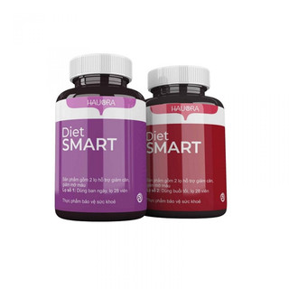 Viên uống Hauora Diet smart hỗ trợ giảm cân Hộp 2 lọ x 28 vi.ên