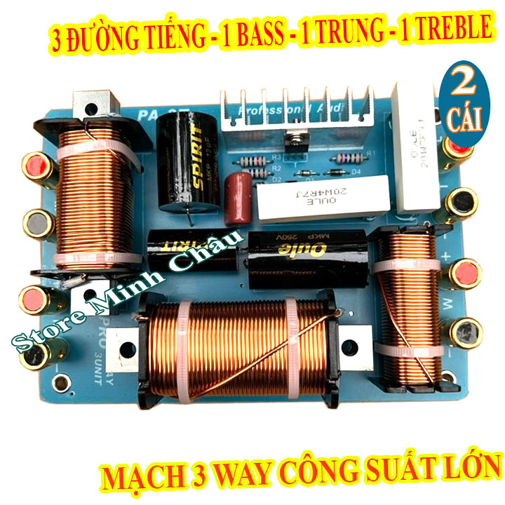 CẶP MẠCH PHÂN TẦN LOA SÂN KHẤU LỚN 3 ĐƯỜNG TIẾNG PA-3T - GIÁ 2 MẠCH