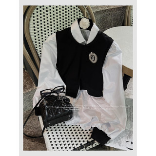 Set áo sơmi + gile tag đá