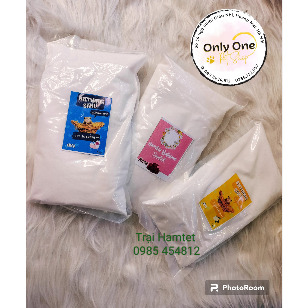 Cát tắm Hamster 1kg chính hãng - Onlyonepetshop