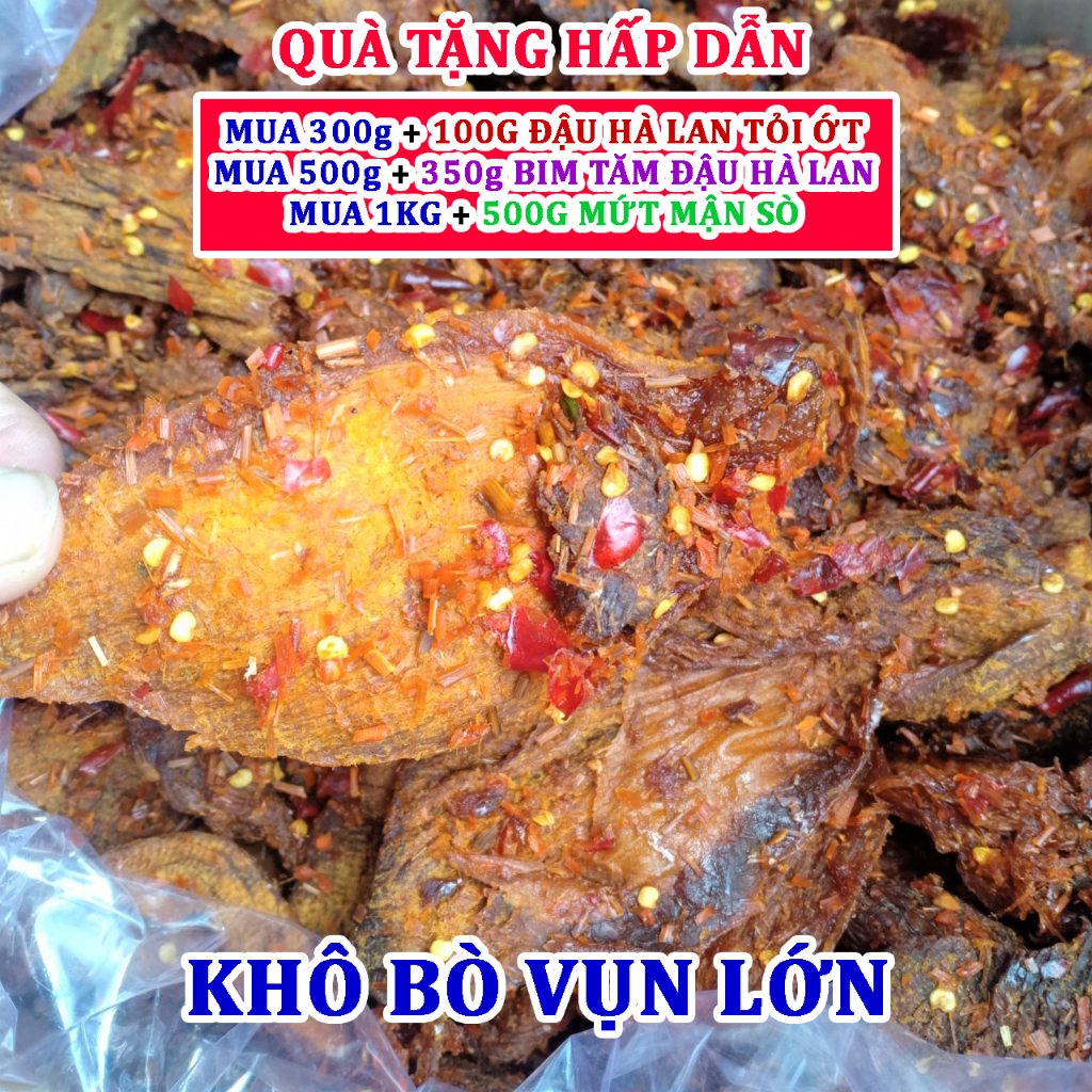 Gói 500g Khô Bò Vụn Lớn Loại Ngon Cay