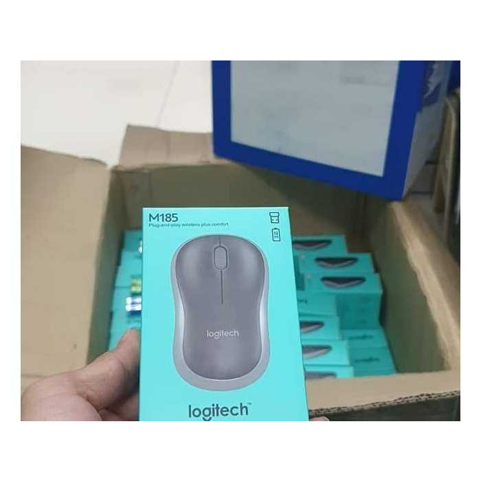Chuột Không Dây LOGITECH M185- Có Công Tắc On/Off, Hàng Nhập Khẩu, Bảo Hành 12 Tháng